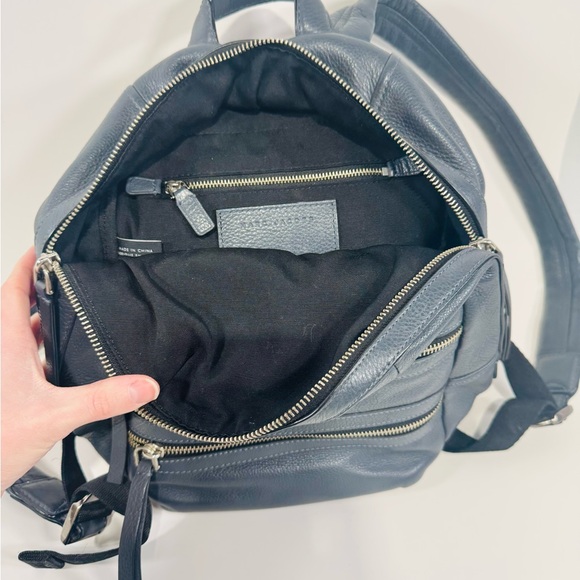 Marc Jacob's Navy Leather Moto Backpack - Picture 4 of 7